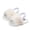 White, variant on Newborn Baby Girl Soft Sole Plush Faux Fur Slippers Pram Sandals