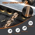 thumbnail image 3 of Hymnorq 13/32" Cobalt Steel Twist Drill Bits for Metal, Pack of 5PCS, 3 of 8
