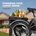 thumbnail image 4 of ACTBEST Electric Tricycle for Adults, 750W Motor 48V 15.6Ah Battery, 20" x 3.0" Fat Tire 3-Wheel Electric Bicycle, 7-Speed Step-Thru Electric Trike with Dual Suspension (Gray), 4 of 6