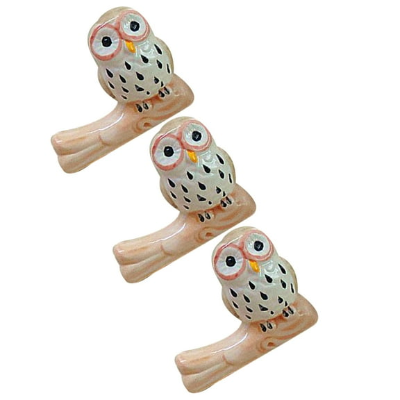 3 Pcs Cute Chopsticks Holder Japanese Style Rest Rack Ceramic Groceries