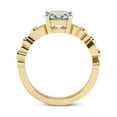 thumbnail image 5 of Round Shape 3 Carat IGI Certified Lab Grown Diamond Ring | 14K Yellow Gold |Catrina Cutwork Lab Diamond Engagement Ring | FG-VS1-VS2 Quality Friendly Diamonds, 5 of 5