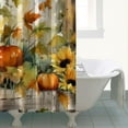 thumbnail image 4 of Happy Fall Pumpkin Shower Curtains,Washable Show Curtain with Hooks Friendly Polyester Fabric Bathroom Curtains for Bathroom Bathtub Autumn Holiday, 4 of 5