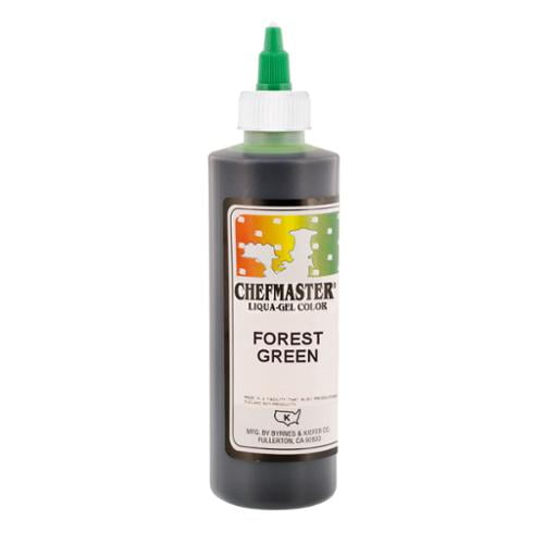 Chefmaster by US Cake Supply 10.5oz Forest Green Liqua-Gel Cake Food Coloring