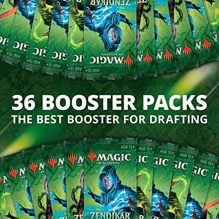 zendikar rising booster box Magic the Gathering MTG Zendikar Rising Draft Booster Box w/ Full Art  Lands, Deck Set & Box Topper (36 Packs, 540 Cards)