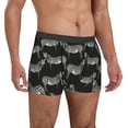 thumbnail image 5 of Men's Boxer Briefs, cool black zebra Soft Comfy Mens Underwear Boxer Briefs Breathable With Widen Waist, 5 of 7