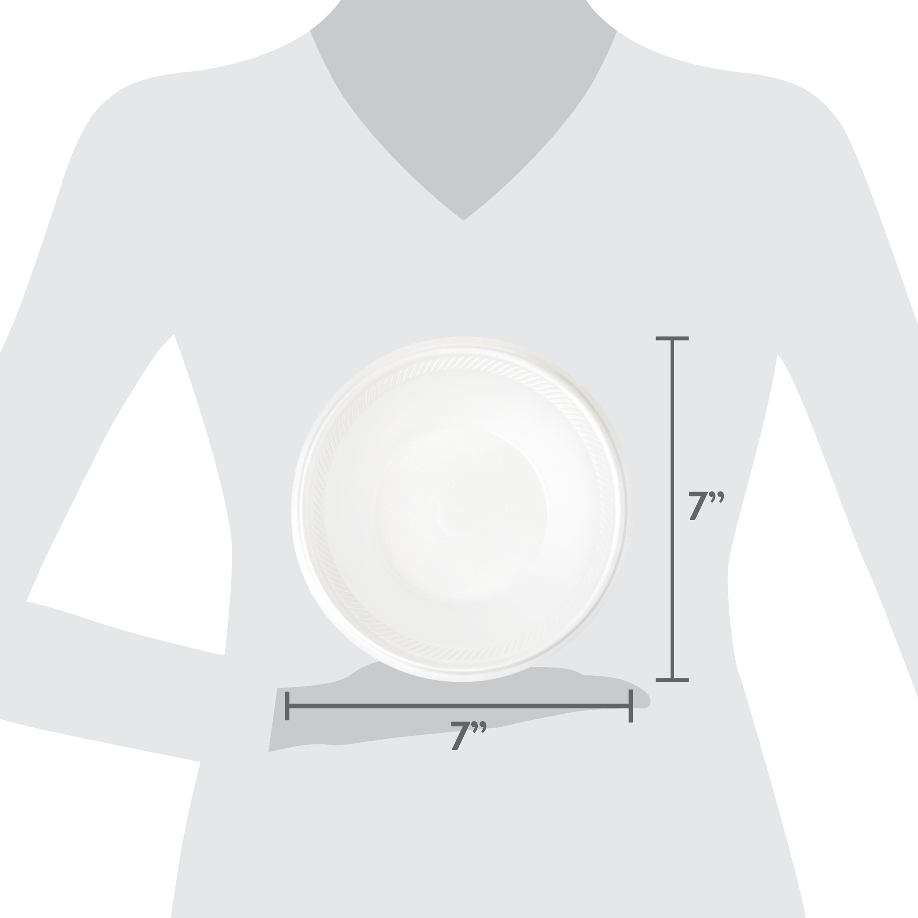 (4 pack) Great Value Disposable Foam Bowls, 20 oz, 25 Count