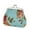 Blue, variant on Ludlz Vintage Flower Canvas Women Hasp Clutch Buckle Coin Purse Cash Card Holder Bag