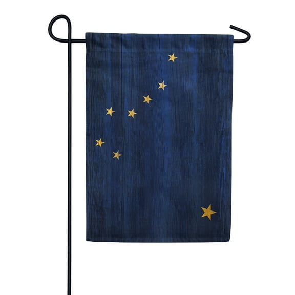 America Forever Alaska State Flag 12.5 x 18 Inch Double Sided Outdoor Yard Decorative USA State of Alaska Garden Flag, Made in the USA