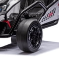 thumbnail image 2 of iYofe 24v Ride on Toys for Big Kids, 400w 7.5 Mph Electric Go Kart W/Front Eva Wheel, Music & Lights, Suspension, Bluetooth, 5 Point Harness, Kids Electric Car Black, 2 of 8