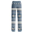 thumbnail image 6 of Christmas Pajama Pants for Women Casual Snowflake Print Pjs Pants Comfy Drawstring Soft Lounge Sleepwear Pants Elastic Waist Pj Bottoms Multicolor,XL, 6 of 6