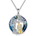thumbnail image 1 of Collar de plata 925 con forma de árbol de la vida para mamá y dos hijos, 1 of 1
