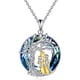 thumbnail image 1 of Collar de plata 925 con forma de árbol de la vida para mamá y dos hijos, 1 of 1