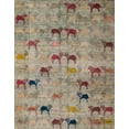 thumbnail image 1 of Ahgly Company Machine Washable Indoor Rectangle Abstract Light French Beige Brown Area Rugs, 3' x 5', 1 of 7