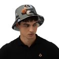 thumbnail image 4 of Fotbe Cartoon Pandas Basketball Sombrero Tipo Pescador con Estampado – Sombrero de Sol de Algodón de Moda para Playa, Golf, Pesca, 4 of 6