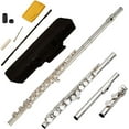 thumbnail image 1 of Funion Flute Set C Flute Closed hole With Case Rod Screwdriver Cleaning Cloth Grease Caps Musical Instruments Funion, 1 of 9