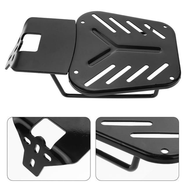 AURARMLET Motorcycle Luggage Rack Black Expandable Motorbike Rear Rack for Extra Storage and Easy Installation