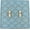 Cameo Blue with Gold, variant on Meriville Moroccan 2 Toggle Wallplate, Double Switch Electrical Cover Plate, Ivory
