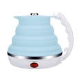 thumbnail image 1 of Silicona de Grado Alimenticio Mejorado, Hervidor Eléctrico Plegable de Viaje, Protección pa Hervir , Portátil con Doble Voltaje Y C - Azul Baoblaze hervidor eléctrico portátil, 1 of 8