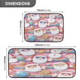 thumbnail image 3 of 2-Piece Kitchen Rugs Set Non-Slip Mats Carpet Floor for Kitchen, Bathroom (19.7"x27.6" & 19.7"x47.2") Cartoon-style Santa Claus, 3 of 7