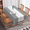 thumbnail image 4 of Nanqianyi Waterproof Rectangle Tablecloth for Kitchen Dining Room,Grey Abstract Line,70x52 Inch, 4 of 6