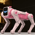 thumbnail image 6 of HNH Smart Puppy Toy for Kids, 2.4Ghz Remote Control Stunt Robot Dog with Music & Light, Voice Commands, Pink, 6 of 10