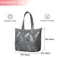 thumbnail image 4 of Gray Boho Tribal Feathers Pattern Travel Tote Bags for Women Carry On,Large Weekender Bags for Women Travel,Multi Functional Duffle Bag for Work,Shopping,Sports, 4 of 5