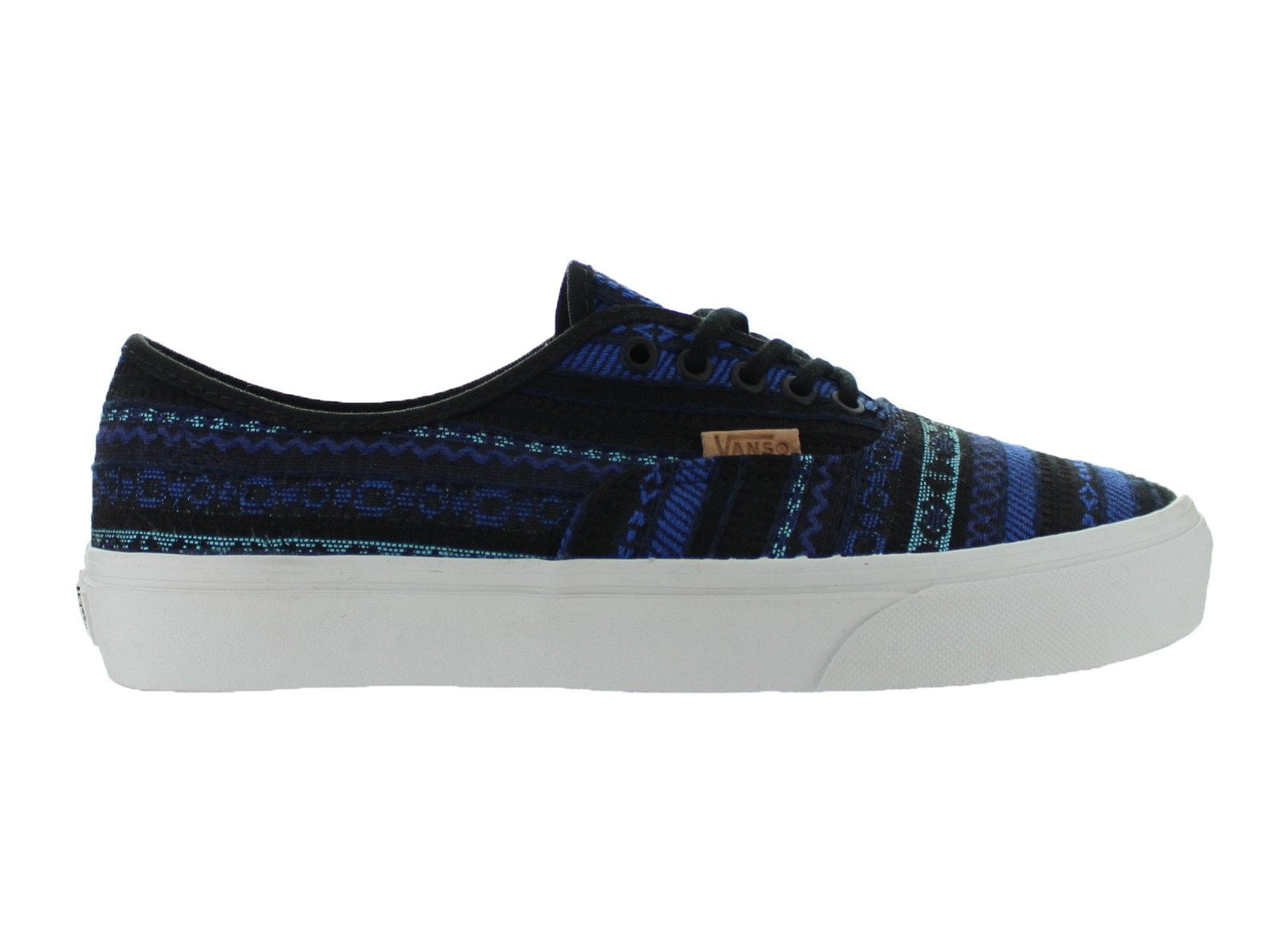vans authentic blue black