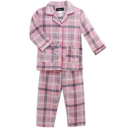COUVER Boy s Girl s Hooded Fleece Pajama Jumpsuit PINK PLAID Size 12 1 Set