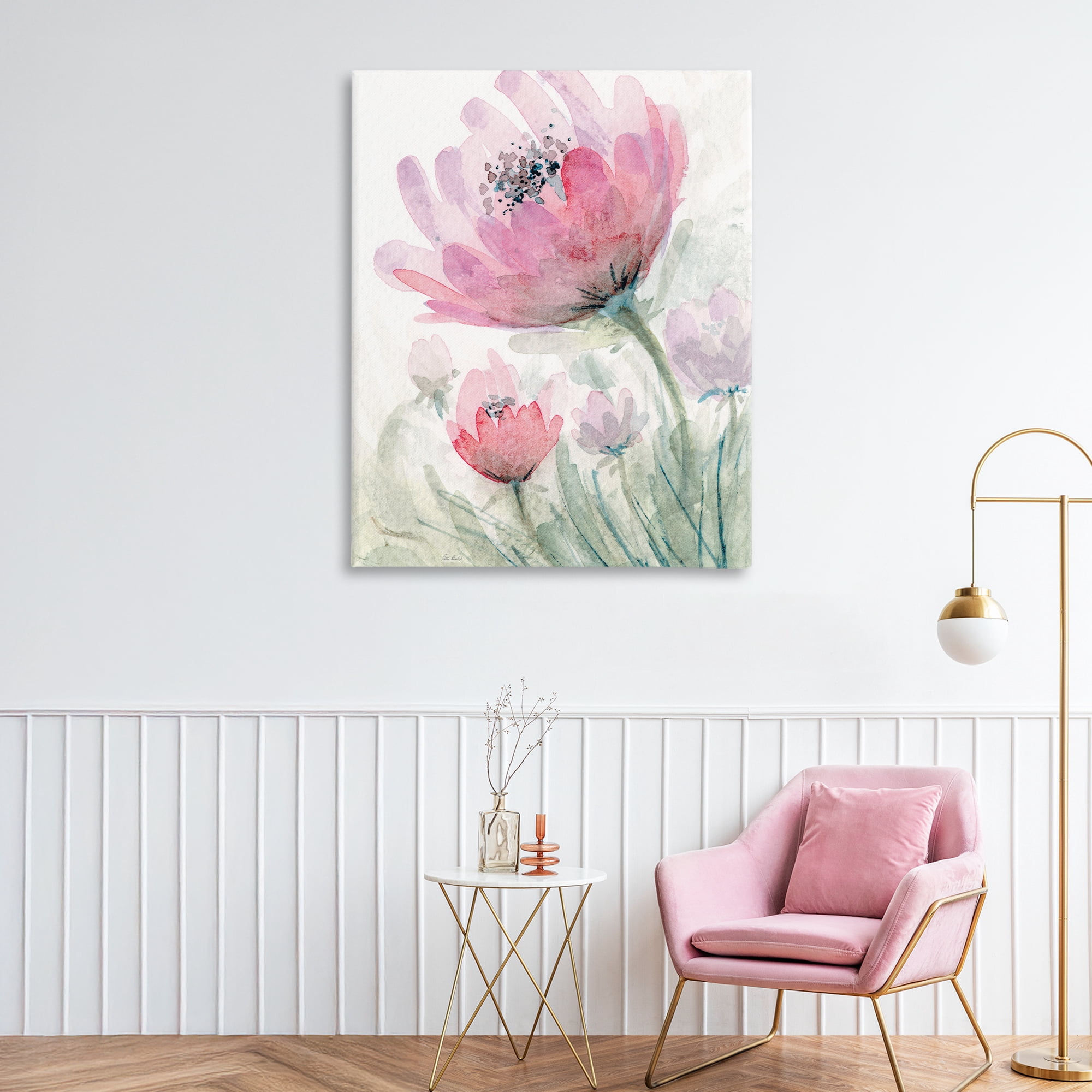 Stupell Industries Pink Flower Blossoms Canvas Wall Art, design by Patti Bishop