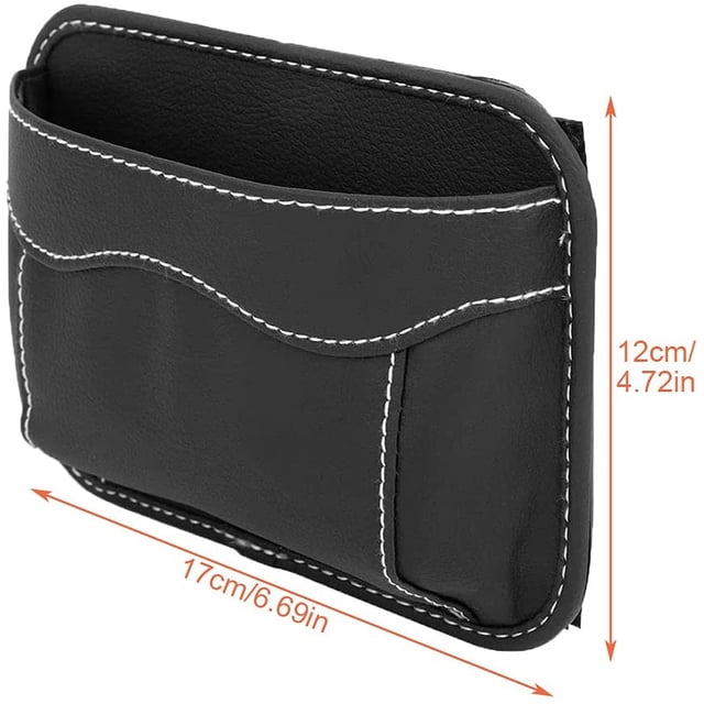 Caja de almacenamiento multifuncional para el automóvil, caja de almacenamiento del espacio del asiento del automóvil, caja de almacenamiento del espacio del asiento del automóvil, para teléfonos celulares, llaves, anteojos, billeteras (negro) 17 * 12 cm XianweiShao 8390614931909