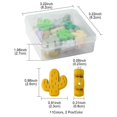 thumbnail image 3 of Craft Beads 22Pcs 11 Colors Silicone Focal Beads Cactus 26-27s, 3 of 5