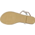 thumbnail image 4 of Anna Womens Avery Triangle Accent T-Strap Ankle Strap Flat Thong Sandal, 4 of 4
