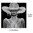 thumbnail image 3 of Linnome Art Diamond Painting Rhinestone Art Kit Graceful Female Figure Pattern Shiny Diamonds for Home Wall Decor C, 3 of 5