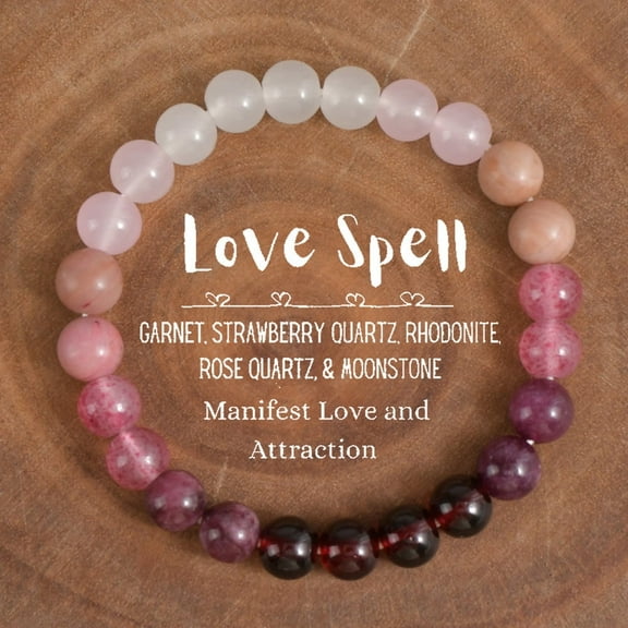 Natural Agate & Quartz Crystal & Amethyst & Rose Quartz & Glass Round Bead Stretch Bracelets Bleesing Bracelets for Men Women with Glass Indian Red Inner Diameter: 2-1/4 inch(5.7cm)