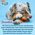 Hartz Chew ‘n Clean Drumstick Dog Chew Toy and Treat in One, Chicken