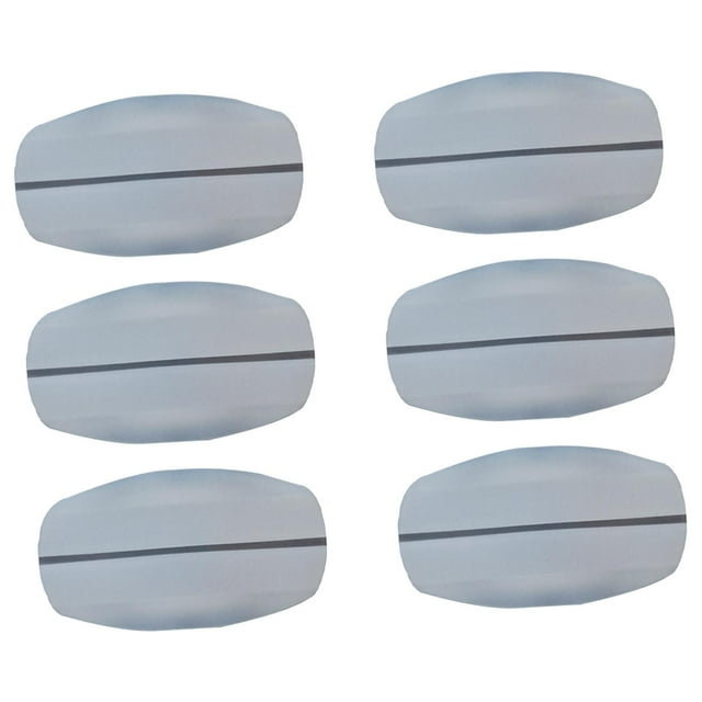 6 almohadillas de silicona transpirables para tirantes de sujetador, suaves y cómodas, lavables. General Blanco