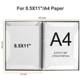 thumbnail image 4 of 5X Sheet Music Folder, 60 Pages, Sheet Music/Holder,Fits Letter Size A4, Writable & Detachable Choir Folder (Black), 4 of 8