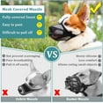 thumbnail image 4 of Dog Muzzle, Patented Mesh Muzzles for Small Medium Large Dogs, Soft Covered Mouth Guard with Adjustable Straps, Prevent Biting Chewing and Licking, 4 of 6