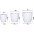 thumbnail image 2 of FYBTOF Modern Ceramic Large Flower Pot, Extra Large Caliber Large Outdoor/Indoor Flower Pot Tree Green Plant General Purpose (Color : White, Size : 40 * 40cm)-2211, 2 of 5