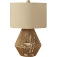 thumbnail image 1 of Monarch Specialties I 9628 LightingTable Lamp, Brown Rope, Beige Shade, Transitional, 1 of 7