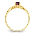thumbnail image 2 of Primal Gold 10 Karat Yellow Gold Genuine Rhodolite Garnet Birthstone Ring, 2 of 7