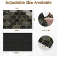 thumbnail image 6 of Coffee Mat for Countertops, Marble Hexagon Black Gold Dish Drying Mat 2 Pcs for Kitchen Coffee Bar Accessories, Coffee Maker Espresso Machine Dish Rack Hide Stain Rubber Backed 12x19In, 6 of 6