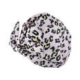 thumbnail image 1 of Gorros de baño para ducha Estampado de flores Impermeable Reutilizable Elástico Colorido Universal Largo Sombrero corto Baño Estampado de Juegos de accesorios de baño Estampado de leopardo rosa Bearachild HA062078-09B, 1 of 6
