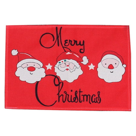 

Christmas Placemat Ornament Coaster Dining Table Mats Bowl Cup Pad