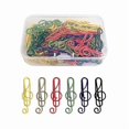 thumbnail image 1 of 100 Pack Music Paper Clips, Music Paper Clips Metal Paper Clips For Music Notes Colorful Metal Paper, 1 of 3