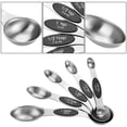 thumbnail image 5 of Cucharas medidoras de acero inoxidable, 5 uds., condimentos, especias, cabezales dobles magnéticos para cocinar, 5 of 5