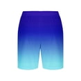 thumbnail image 5 of biudgviw Women's Gradient Casual Shorts Drawstring Elastic Waist Summer Shorts Loose Trendy Lounge Shorts with Pockets, 5 of 5
