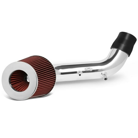 Blue Civic Air Intake System - For 2002-2005 Honda Civic Si Lightweight Hi-Flow Short Ram Air Intake System+Red Cone Filter