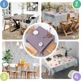 thumbnail image 5 of Leopard Print Square Tablecloth 42x42in(107x107cm) – Waterproof Polyester Printed Table Cover, Wrinkle Resistant & Washable for Kitchen Dining Picnic Party Decor, 5 of 6