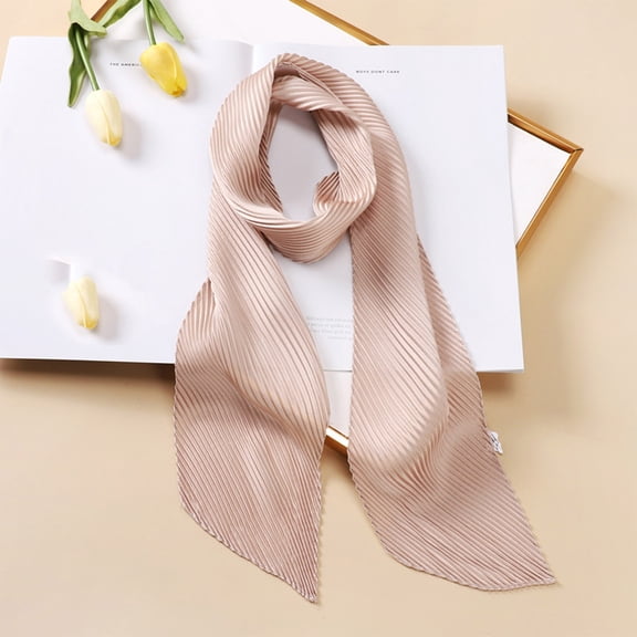 Fnooota Womens Fashion Scarves, Soft Lightweight Solid Color Travel Spring Fall Scarf Rose Gold Size Free Size